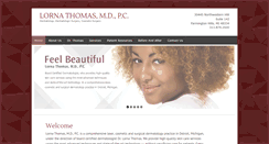 Desktop Screenshot of lornathomasmddermatology.com